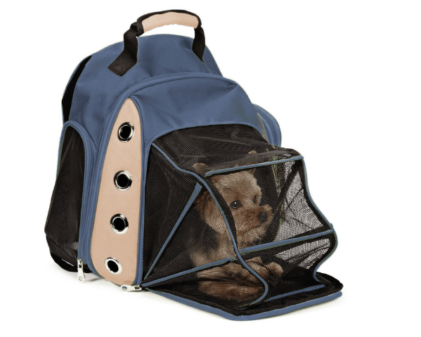 Dog Carrier Mesh Travel Backpack Double Shoulders Straps Bag for Small Pet Puppy Cat