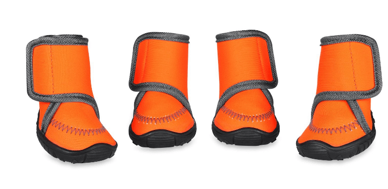Dog Boots Waterproof Paw Protectors Dog Shoes with Adjustable Straps