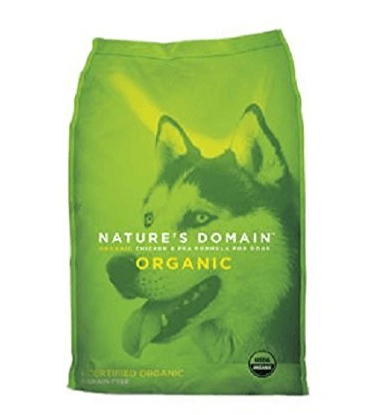 Kirkland Signature Natures Domain USDA Organic Chicken & Pea Formula Dry Dog Food
