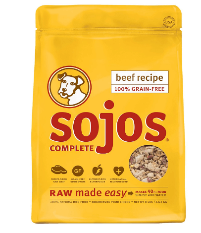 Sojos Complete Natural Grain Free Dry Raw Freeze Dried Dog Food