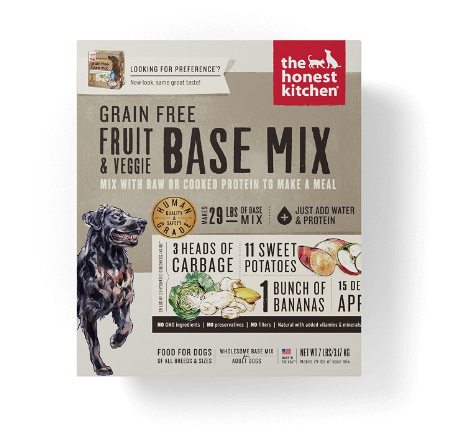 The Honest Kitchen Grain Free Fruit Veggie Base Mix Recipe for Dogs