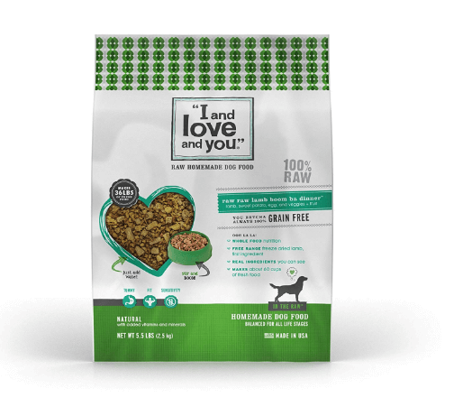 I and love and you In the Raw Raw Raw Lamb Boom Ba Homemade Freeze Dried, Grain Free Dehydrated Dog food