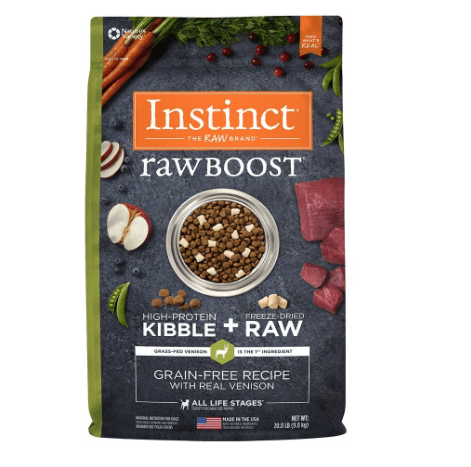Instinct Raw Boost Grain Free Recipe with Real Venison Natural Dry Dog Food