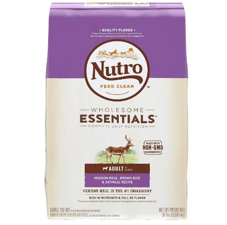 Nutro WHOLESOME ESSENTIALS Adult Venison Meal, Brown Rice & Oatmeal Recipe Dry Dog Food