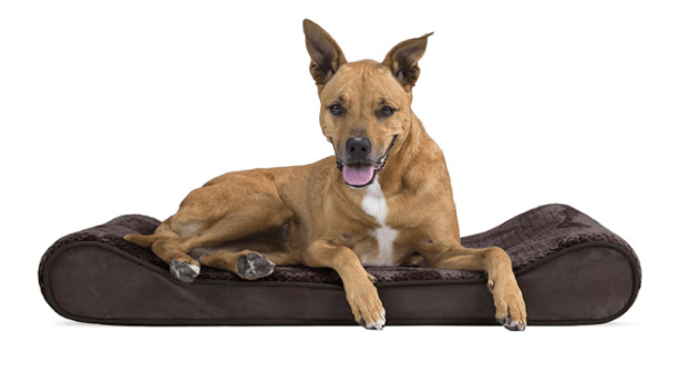 FurHaven Orthopedic Plush & Velvet Luxe Lounger Pet Bed for Dogs