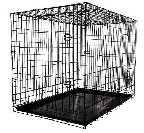 ALLMAX 3-Door Folding Metal Dog Crate